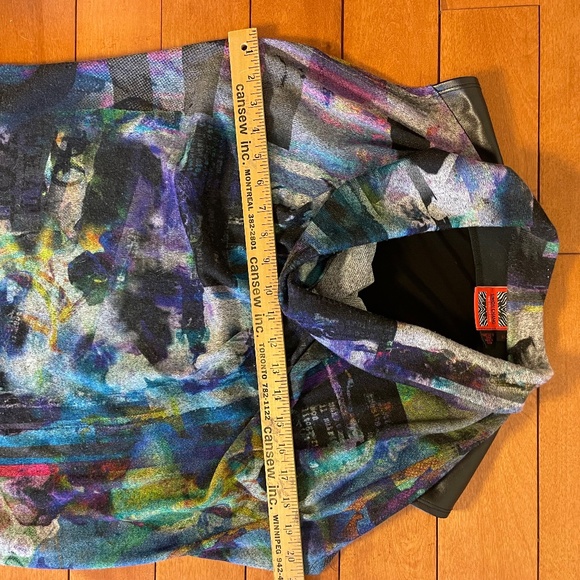 Simon Chang Wool Leather Dress - Picture 12 of 13